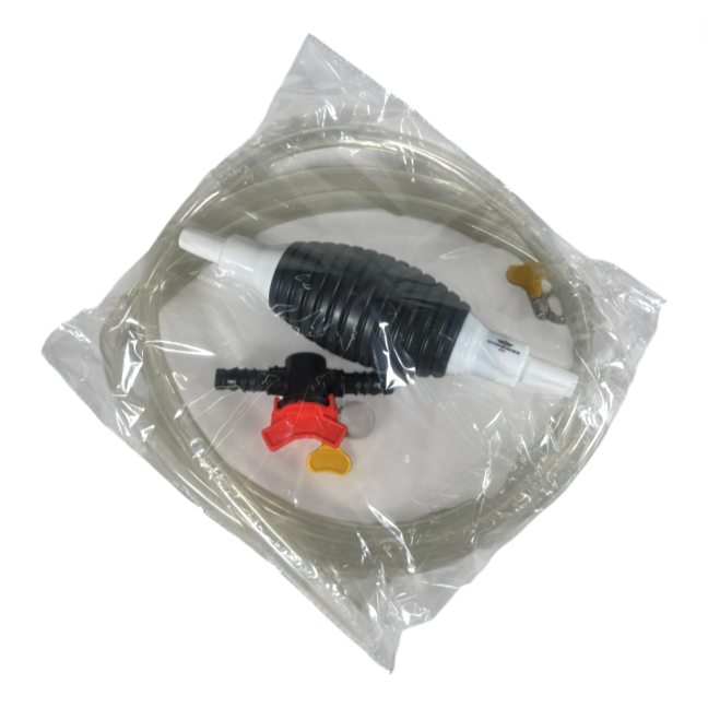 Isi paket lengkap: pompa, selang, valve, dan klem